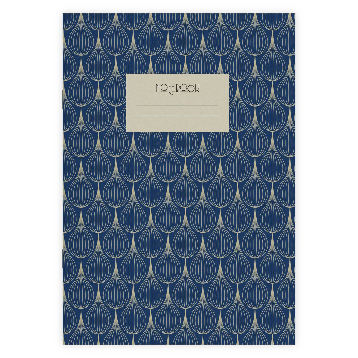 Carnet A5 Art déco - Cobalt