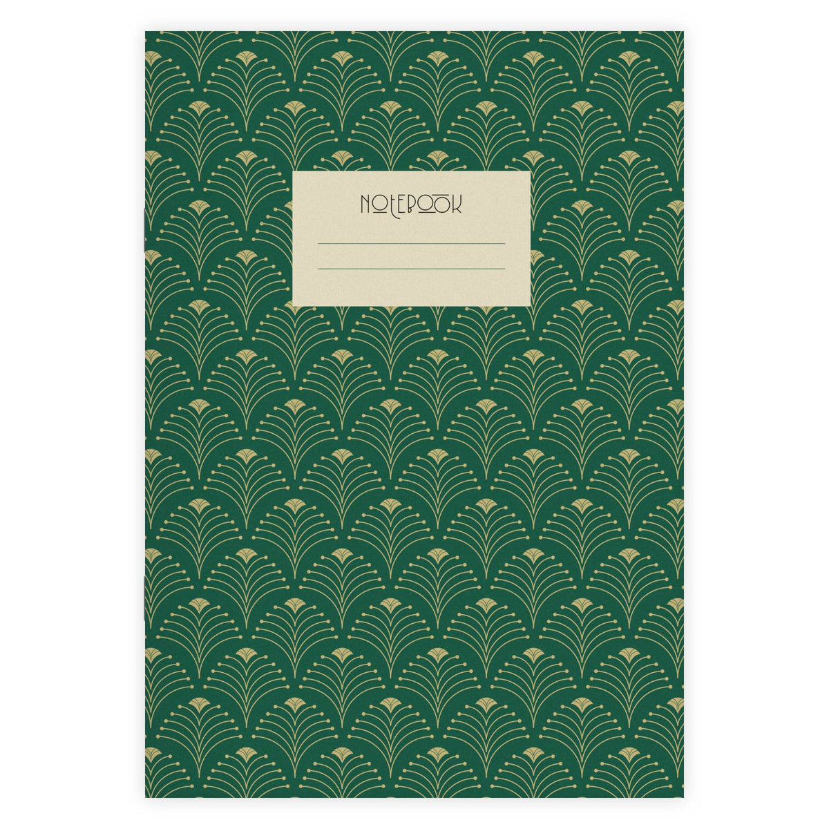Carnet A5 Art déco- Émeraude
