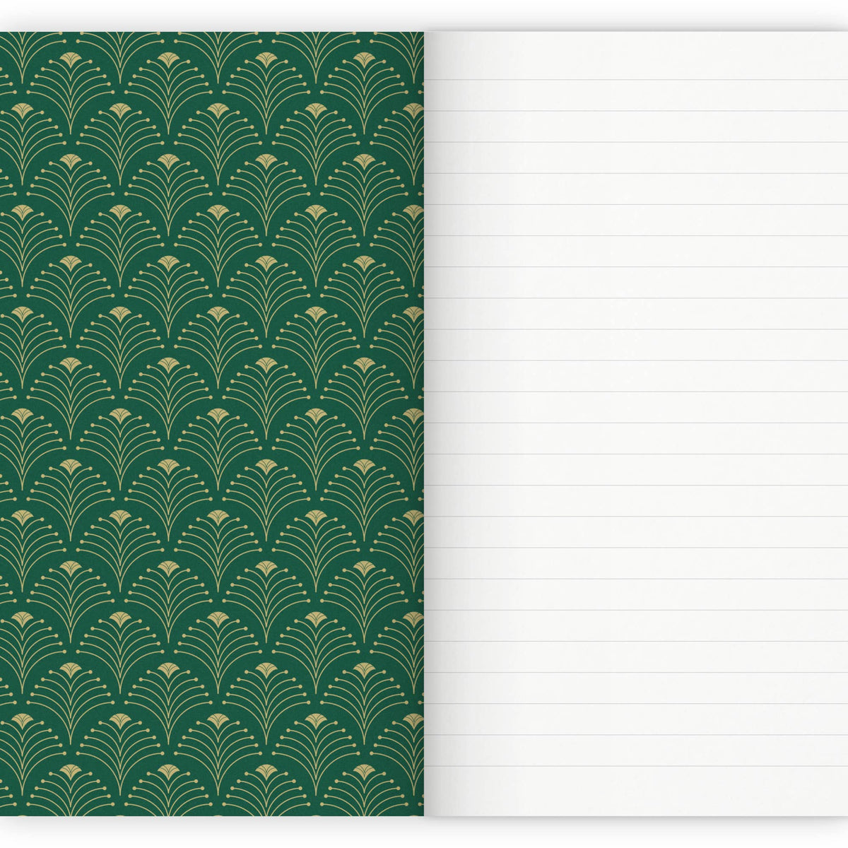 Carnet A5 Art déco- Émeraude